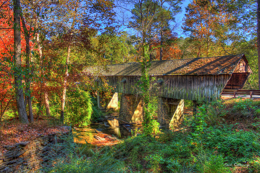 Concord Covered Bridge Nickajack Creek Art Photograph by Reid Callaway