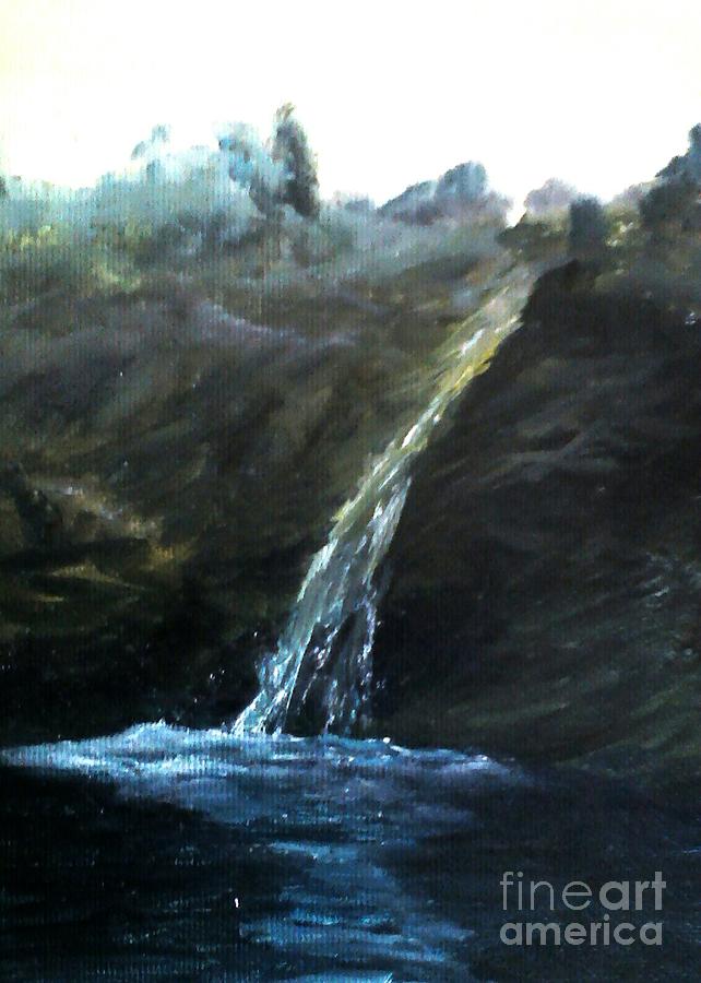 Waterfall Painting - Concord Falls by Paul Rowe
