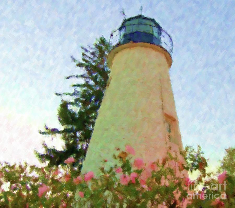Flower Photograph - Concord Point Lighthouse by Debbi Granruth
