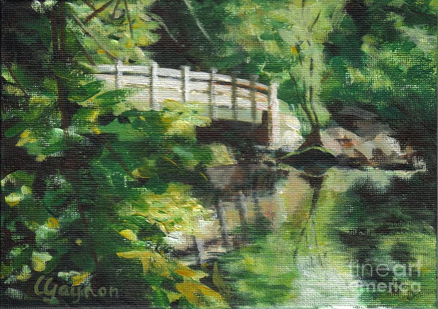 Concord River Bridge Painting by Claire Gagnon