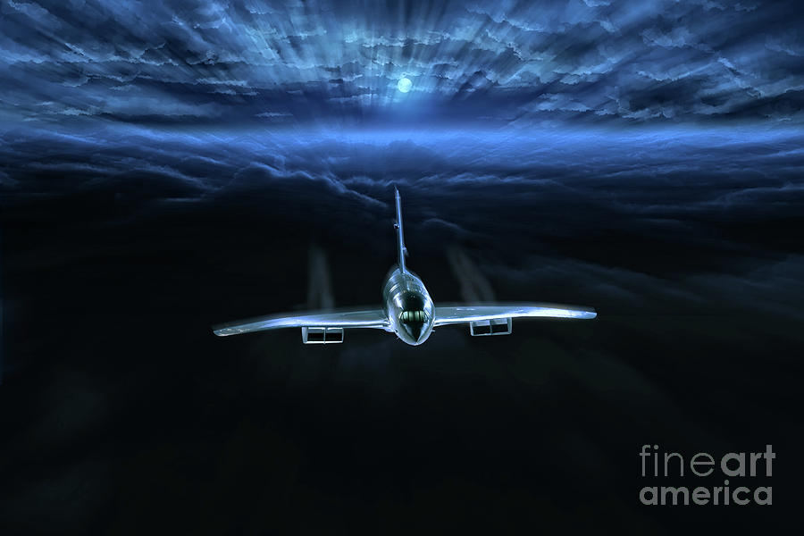 Concorde Glow Digital Art by Airpower Art