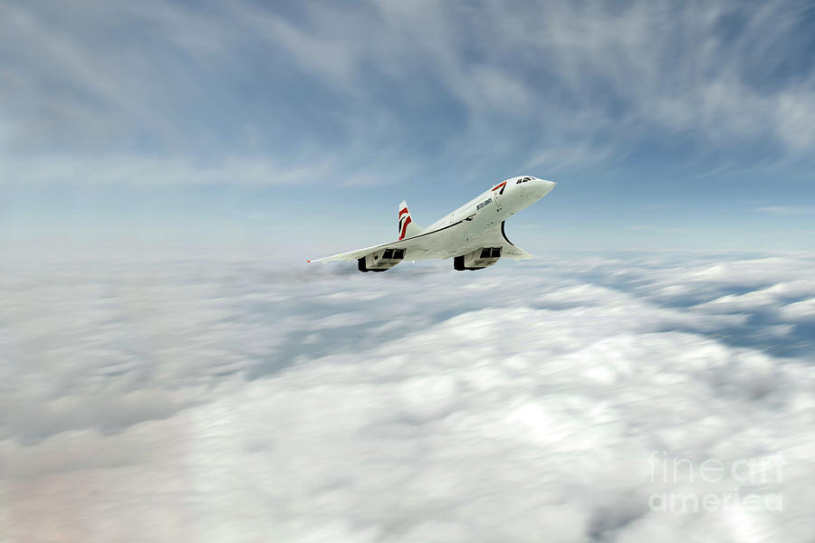 Concorde Digital Art by Airpower Art