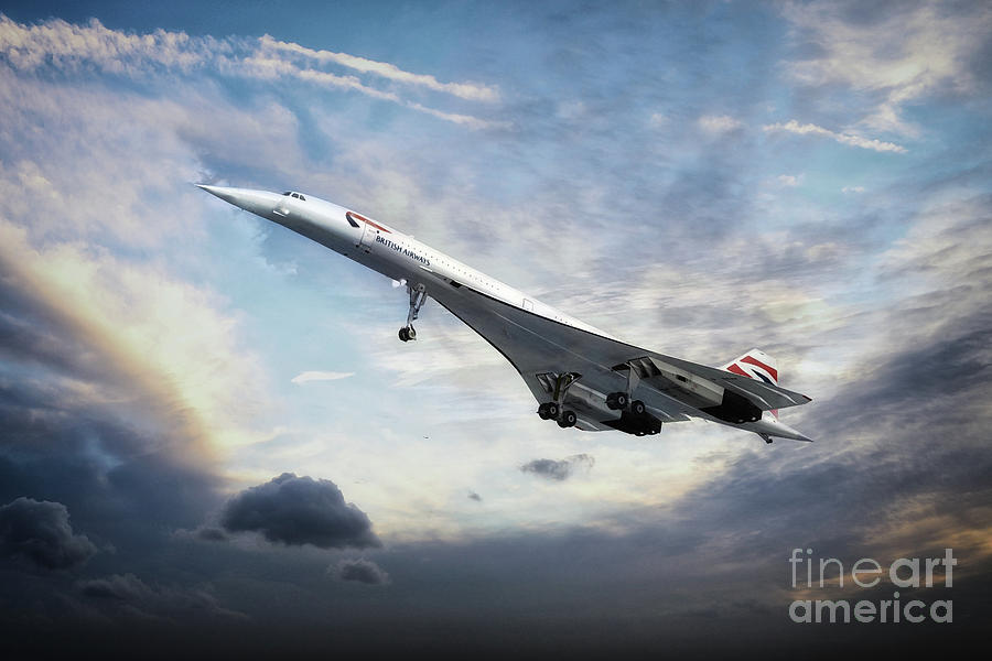 Concorde Portrait Digital Art by Airpower Art
