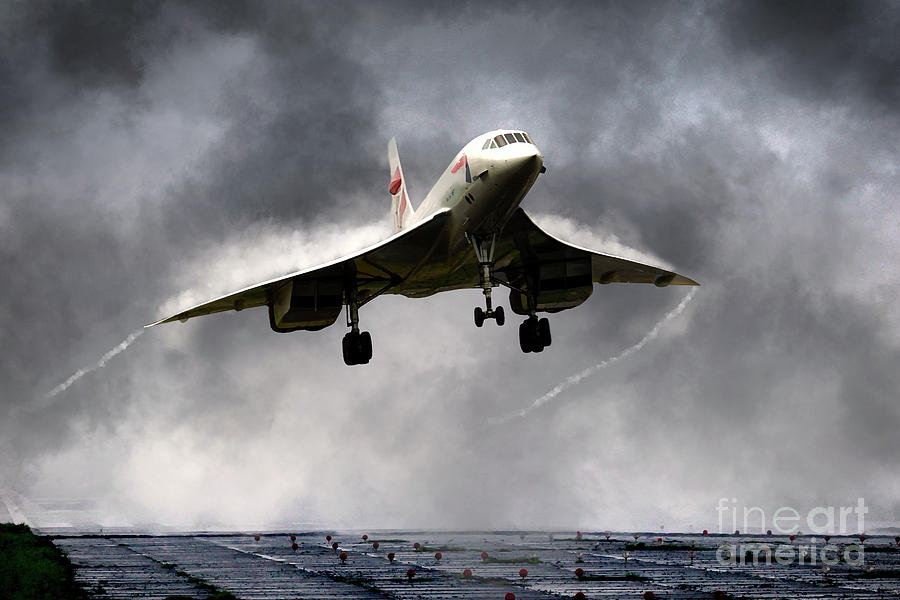 Concorde Storm Digital Art by Airpower Art