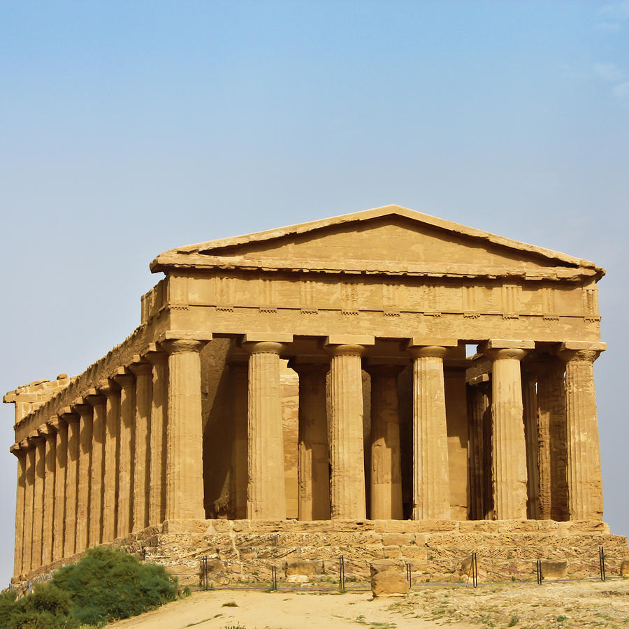 Concordia temple in Agrigento, Sicily, Italy Photograph by Paolo Modena ...