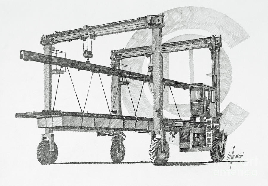 Concrete Float Conveyance Drawing by James Williamson