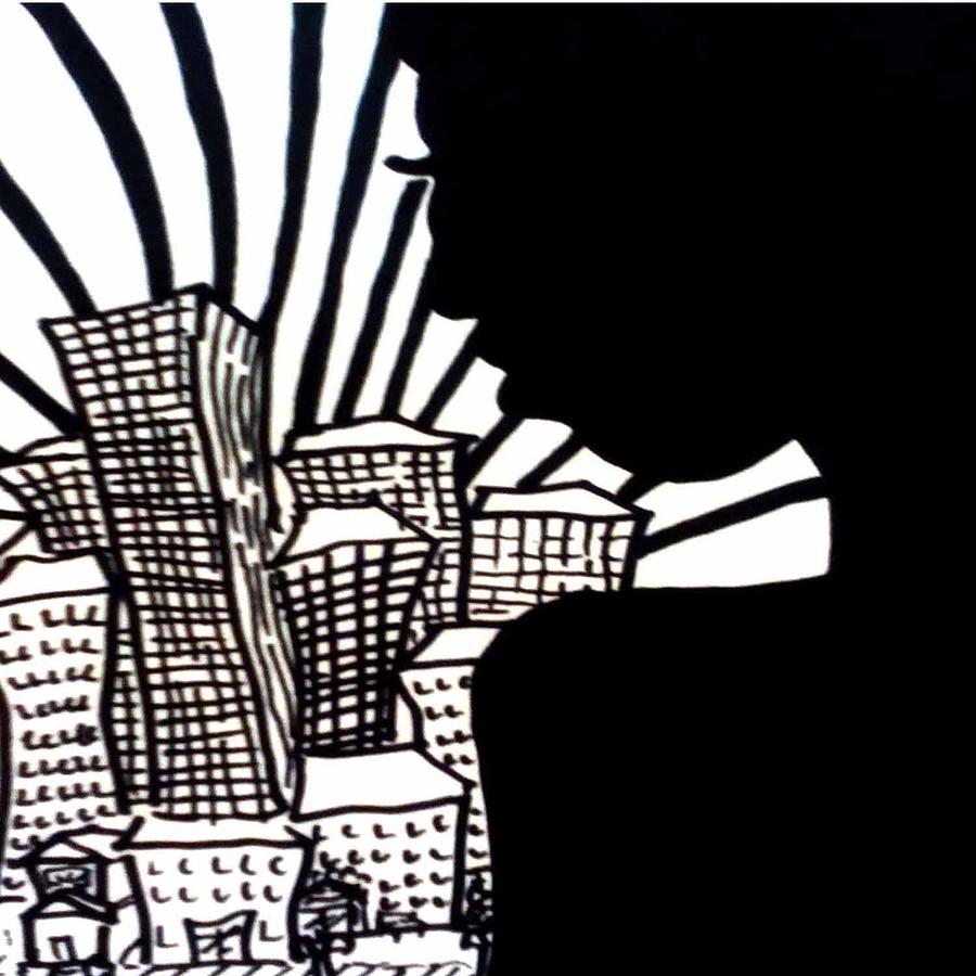 Concrete Jungle Rising Drawing By Jennifer Kennedy