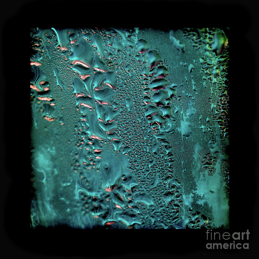 Condensed Turquoise Square Photograph by Karen Adams