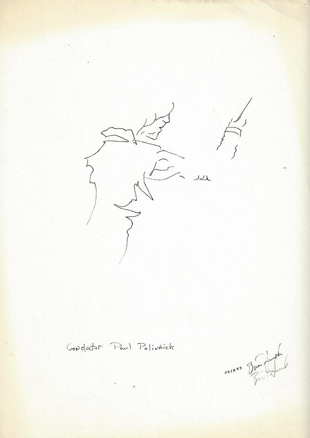 Conductor Drawing by Brian Sereda