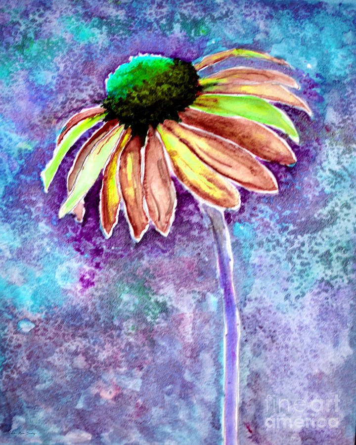 Painting Cone Flower 8615F Painting by Mas Art Studio