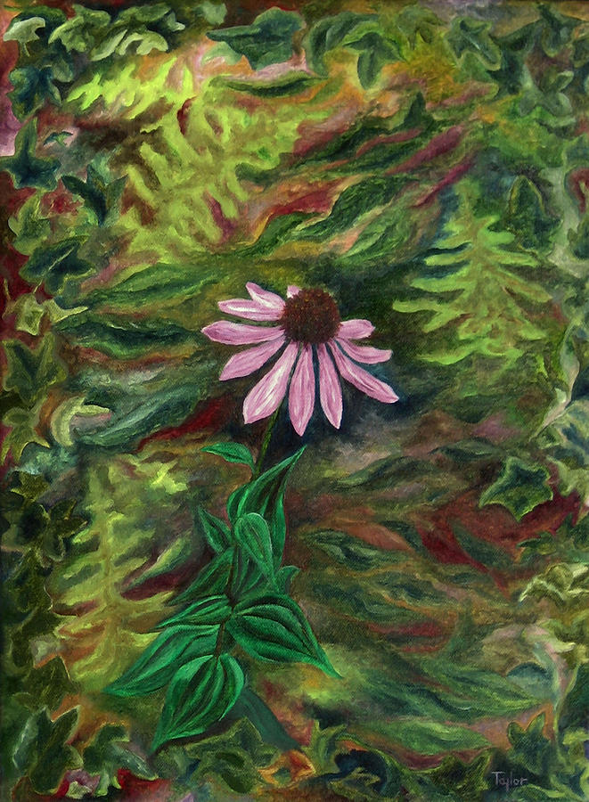 Coneflower Painting by FT McKinstry