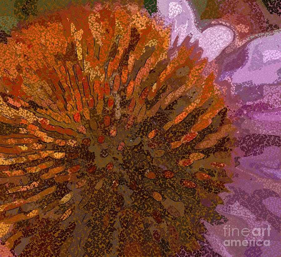 Coneflower Mosaic Digital Art by Mary Machare
