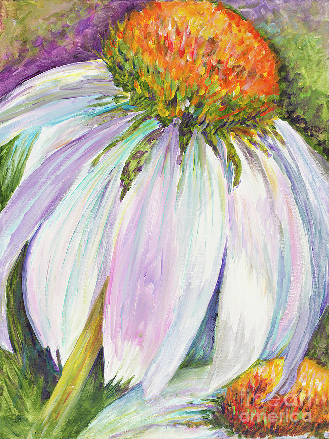 Coneflower Painting by Nadine Rippelmeyer