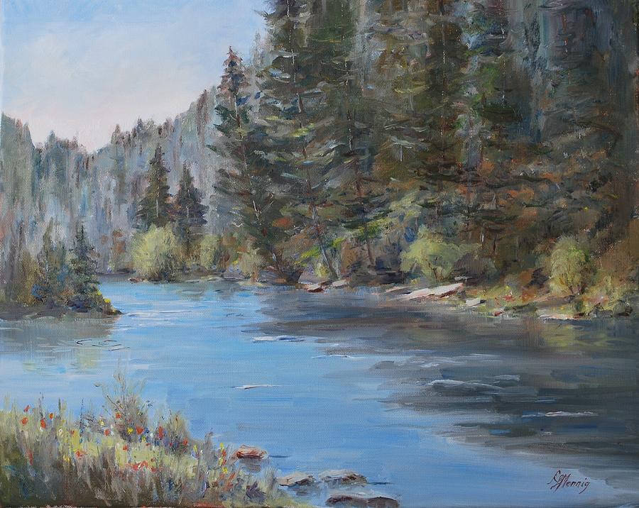 Conejos River Painting By Elaine Monnig - Fine Art America