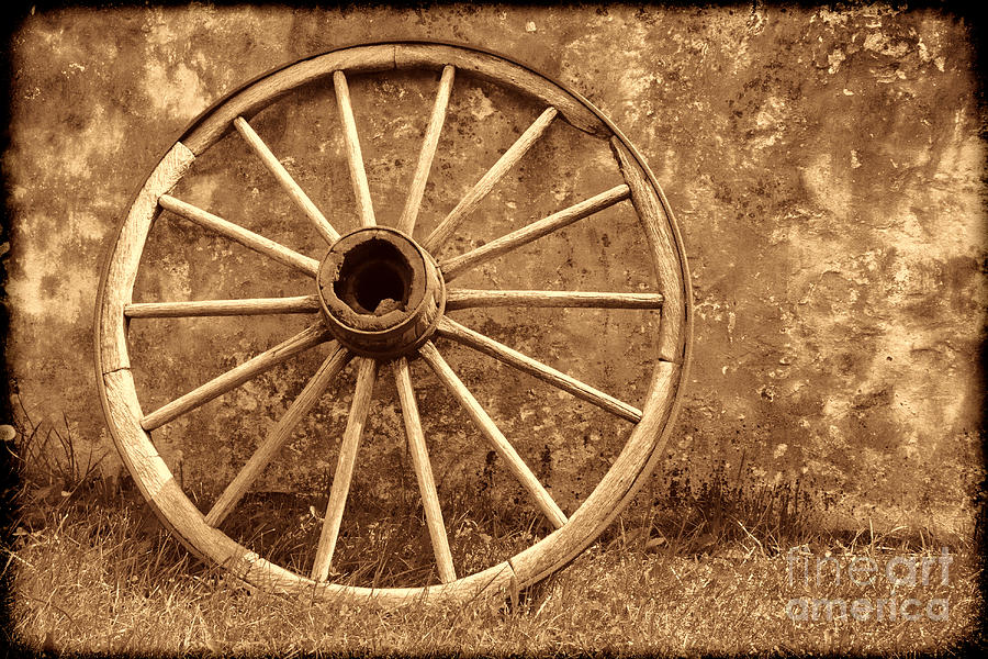 Conestoga Wagon Wheel Photograph by American West Legend ...