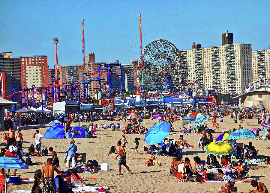 Coney Island Beach Photograph by Joan Reese