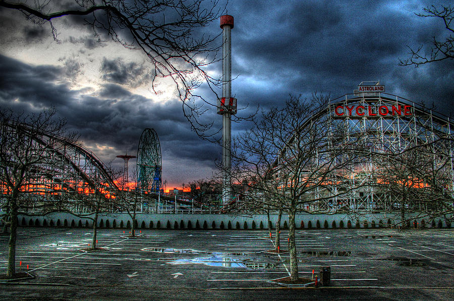 Skyline Photograph - Coney Island by Bryan Hochman