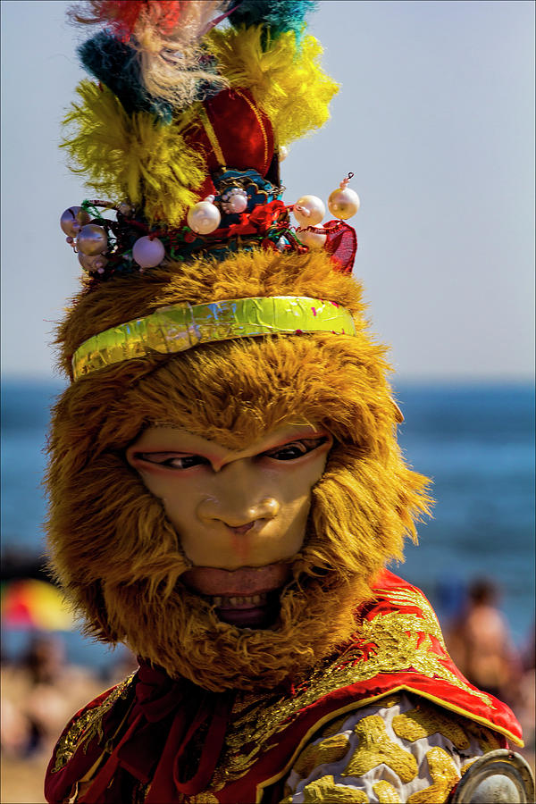 Coney Island Monkey King Street Performer Photograph by Robert Ullmann