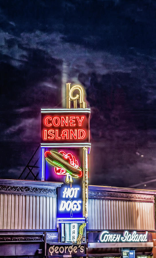 Massachusetts Photograph - Coney Island Night by Bob Bernier Massachusetts Photograph - Coney Island Night by Bob Bernier