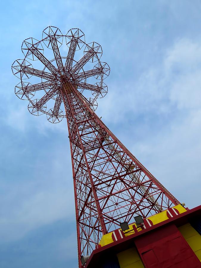 Coney Island Photograph - Coney Island Parachute Jump 03 by Jonathan Sabin Coney Island Photograph - Coney Island Parachute Jump 03 by Jonathan Sabin
