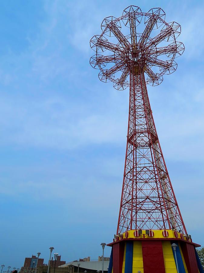 Coney Island Parachute Jump 04 Photograph by Jonathan Sabin
