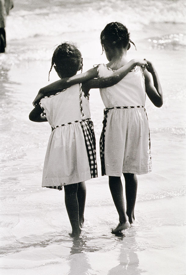 New York City Photograph - Coney Island Sisters by Nat Herz
