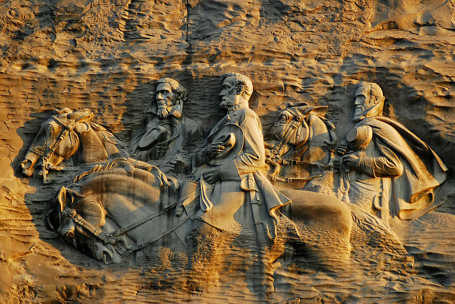 Confederate Carvings Photograph by James Kirkikis