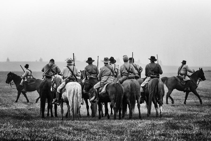 Confederate Cavalry Photograph by Alan Raasch