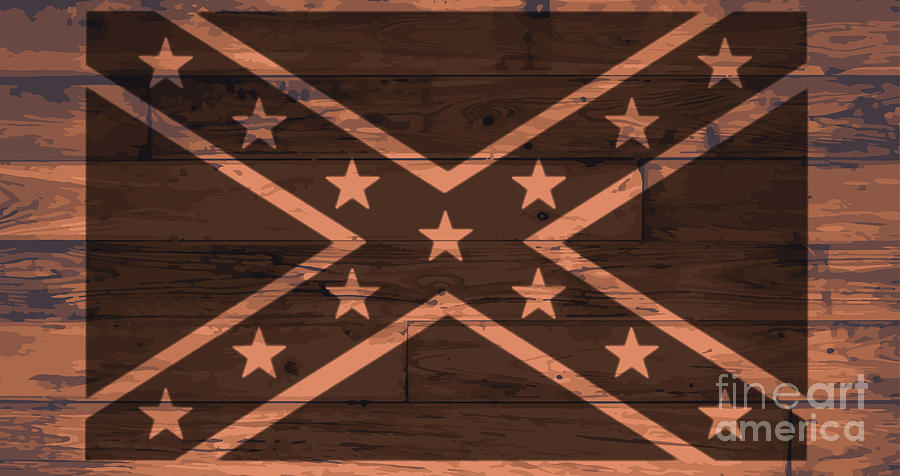 Confederate Flag Brand Digital Art by Bigalbaloo Stock