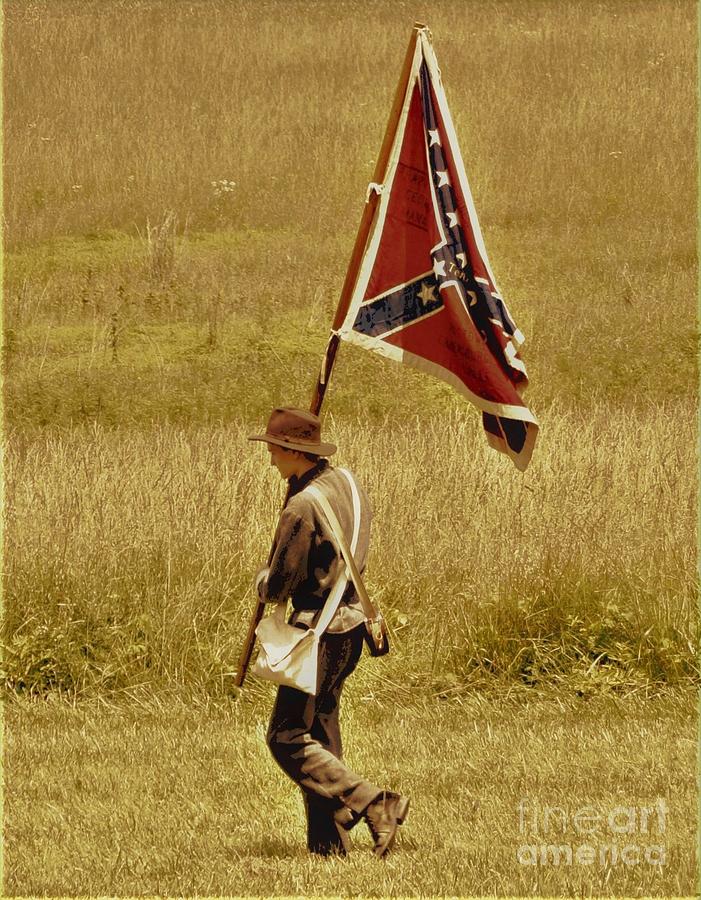 Civil War Color Bearer Photograph by Suzanne Wilkinson