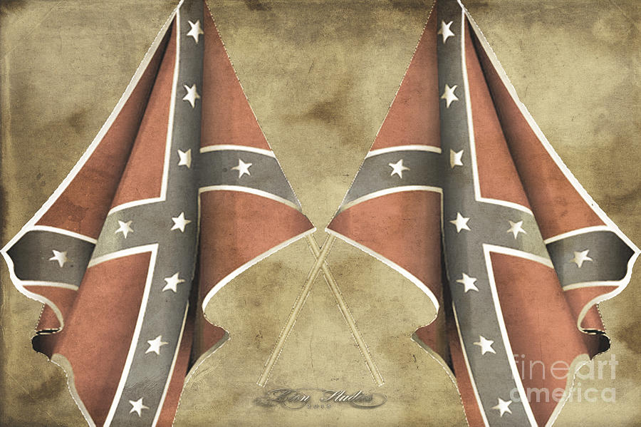 Confederate Flags Digital Art by Melissa Messick