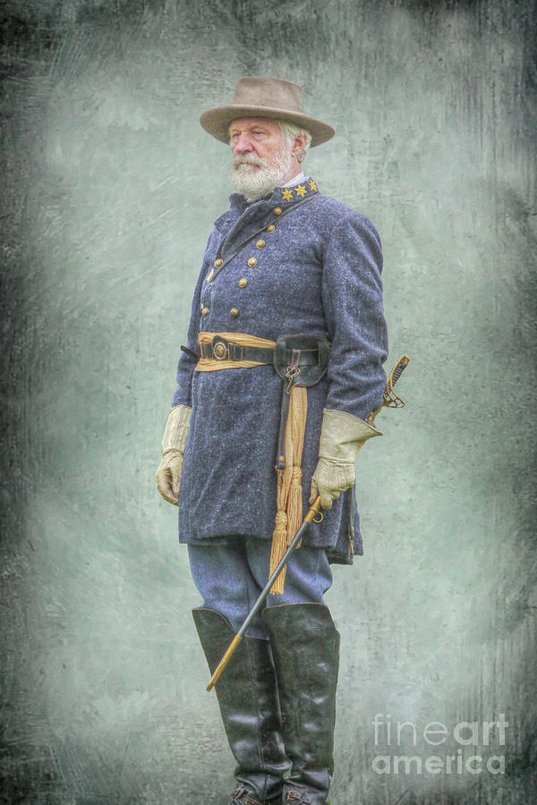 Confederate General Robert E Lee  Digital Art by Randy Steele