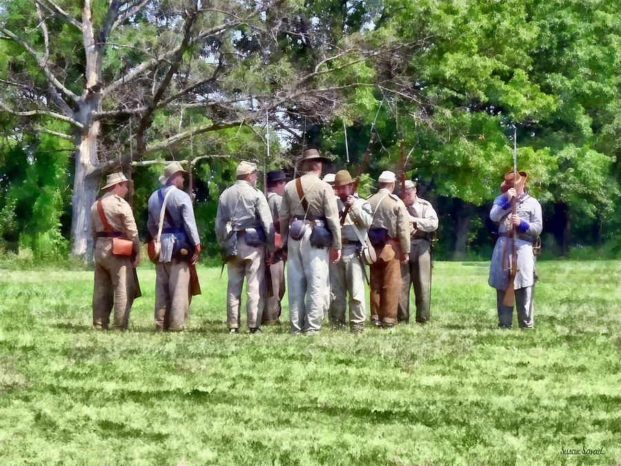 Confederate Muster Photograph by Susan Savad