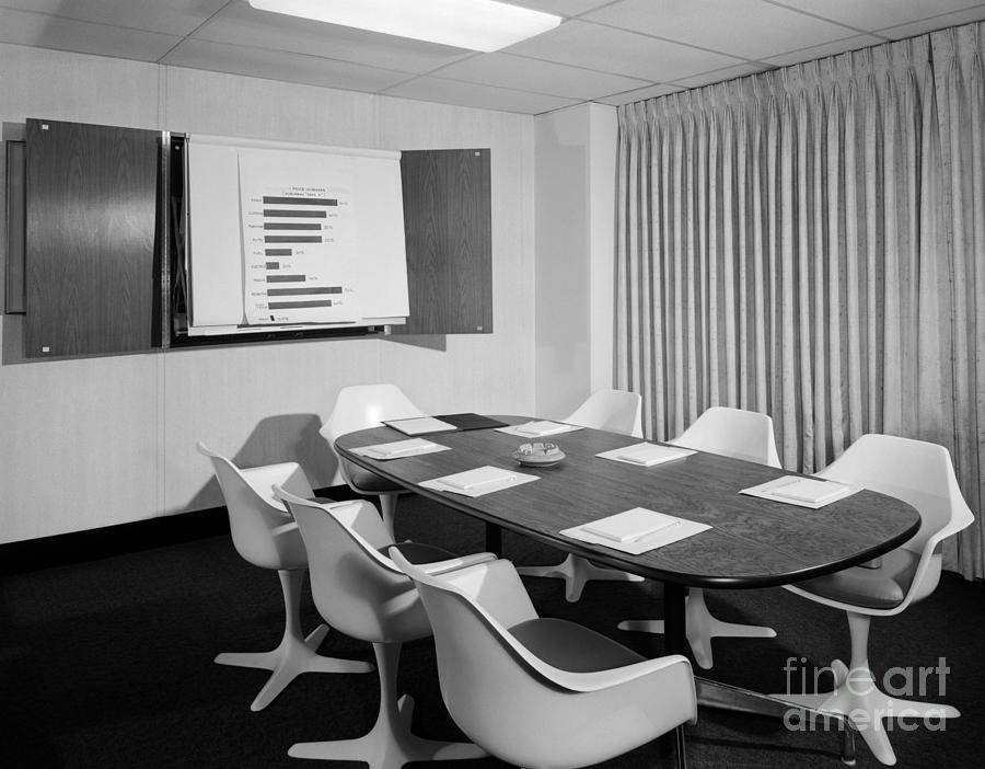 Conference Room, C.1960s Photograph by H. Armstrong Roberts/ClassicStock