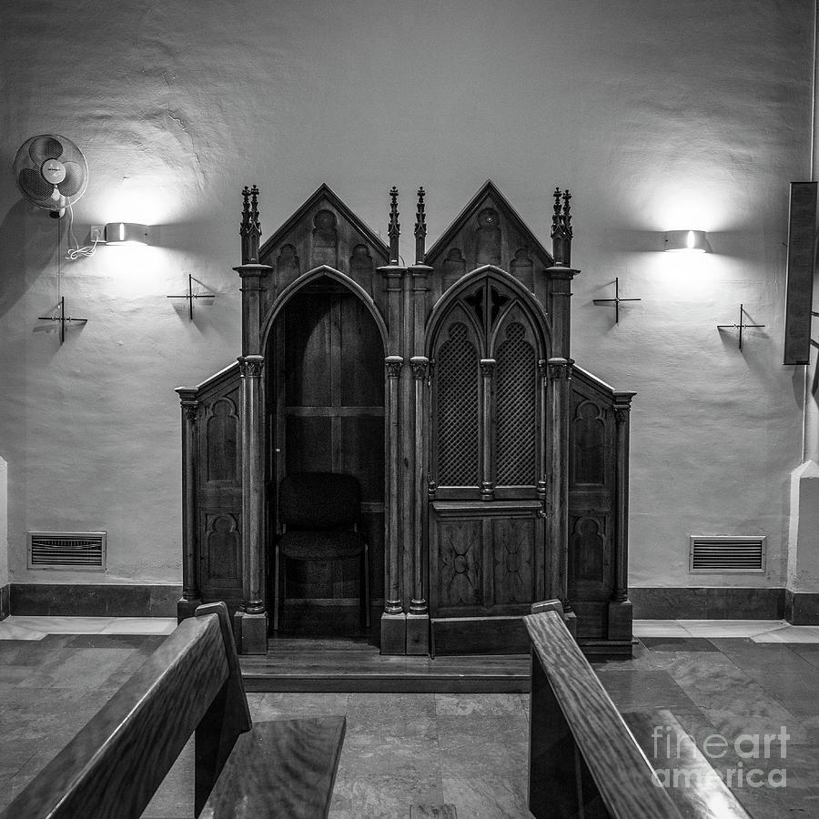 City Photograph - Confessional Sagrado Corazon de Jesus Granada by Guido Montanes Castillo