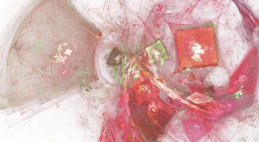 Abstract Digital Art - Confetti by Bonnie Bruno