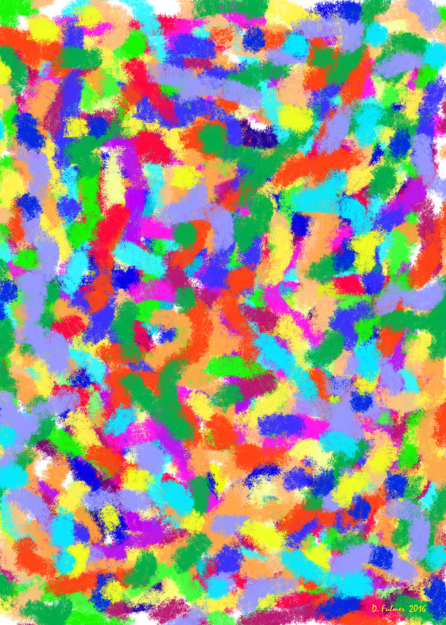 Confetti Painting by Denise F Fulmer