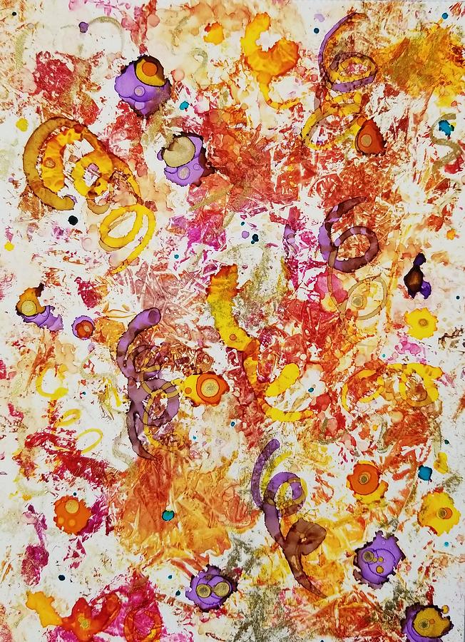 Confetti  Painting by Donna Perry