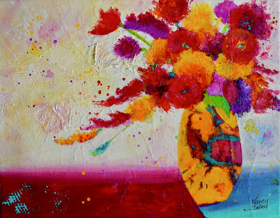 Confetti Painting by Nancy Jolley