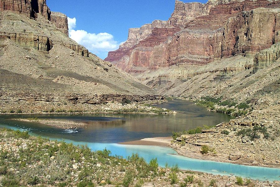 Confluence Of Colorado And Little Colorado Rivers Grand Canyon National