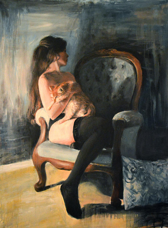 Confortante Painting by Escha Van den bogerd