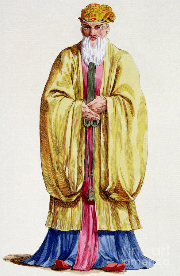 Confucius Painting - Confucius by Pierre Duflos