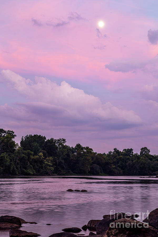 Clouds Photograph - Congaree River at Dusk by Charles Hite