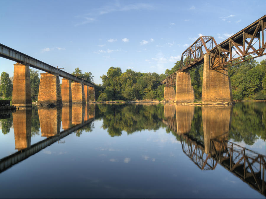 Congaree River RR Trestles - 1 Photograph by Charles Hite