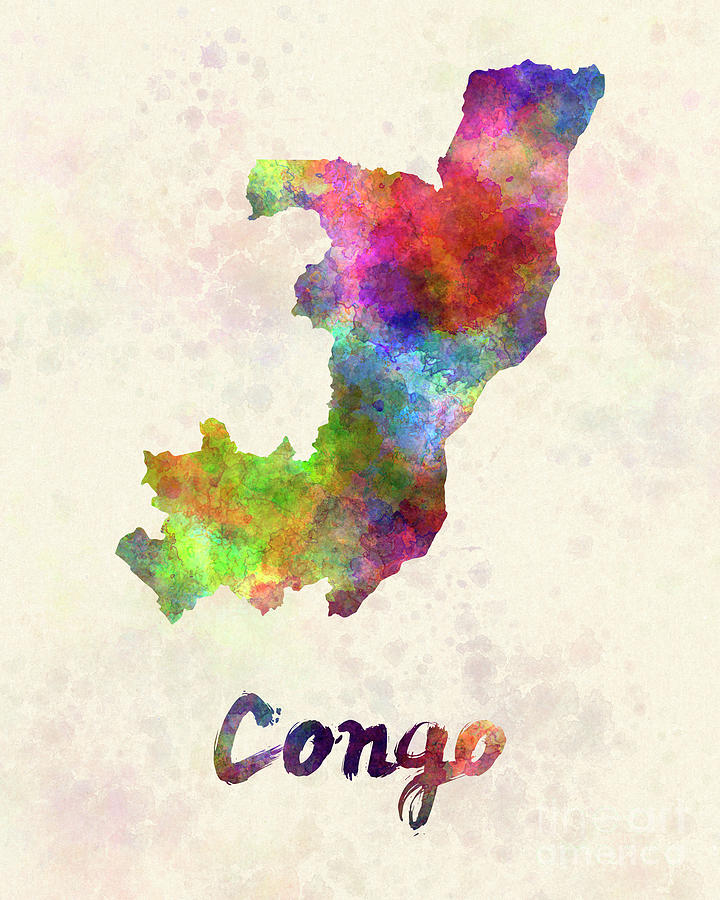 Congo in watercolor Painting by Pablo Romero