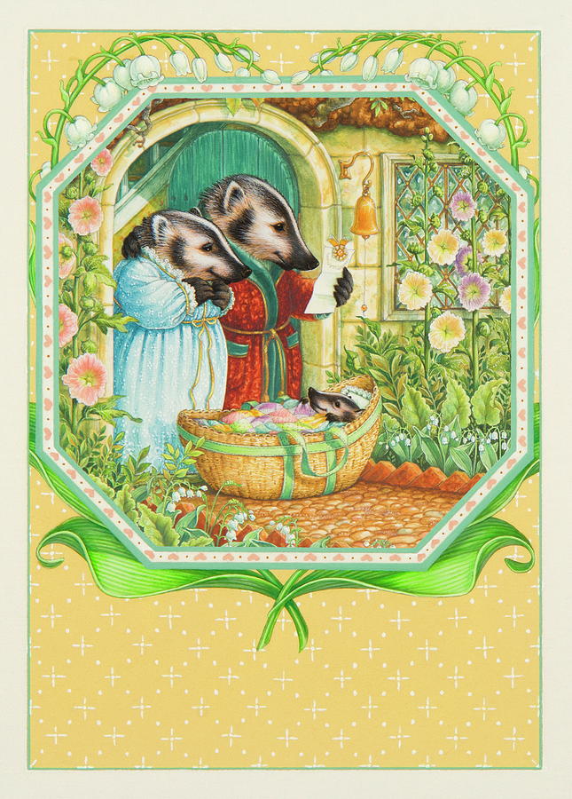 Congratulations to the Badger Family Painting by Lynn Bywaters