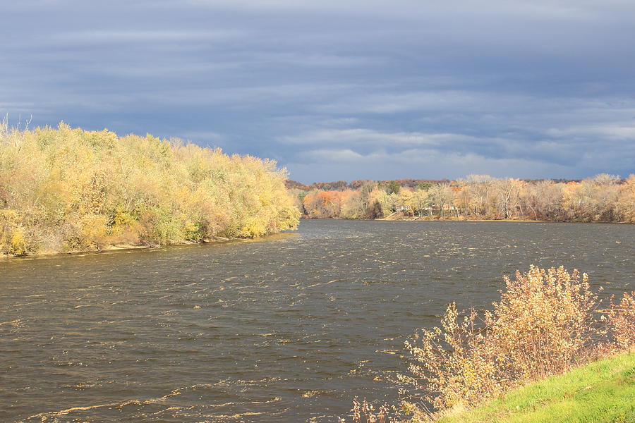 Connecticut River Autumn Storm Photograph by John Burk