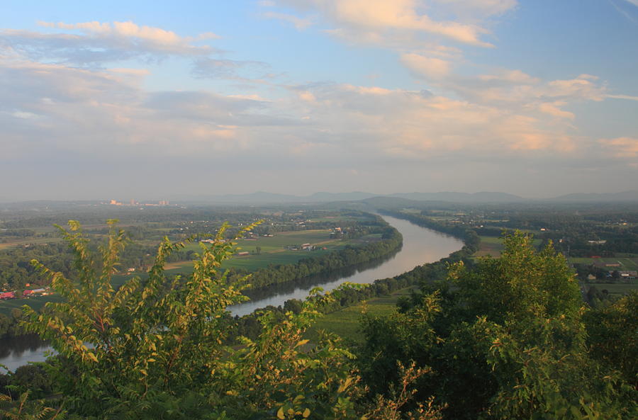 Connecticut River Valley in Summer from Mount Sugarloaf Photograph by John Burk