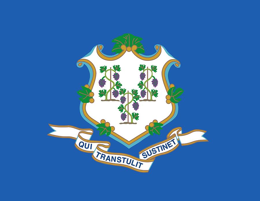 Connecticut state flag Painting by American School