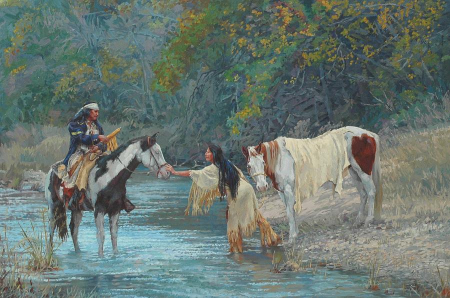 West Painting - Connection by Jim Clements West Painting - Connection by Jim Clements